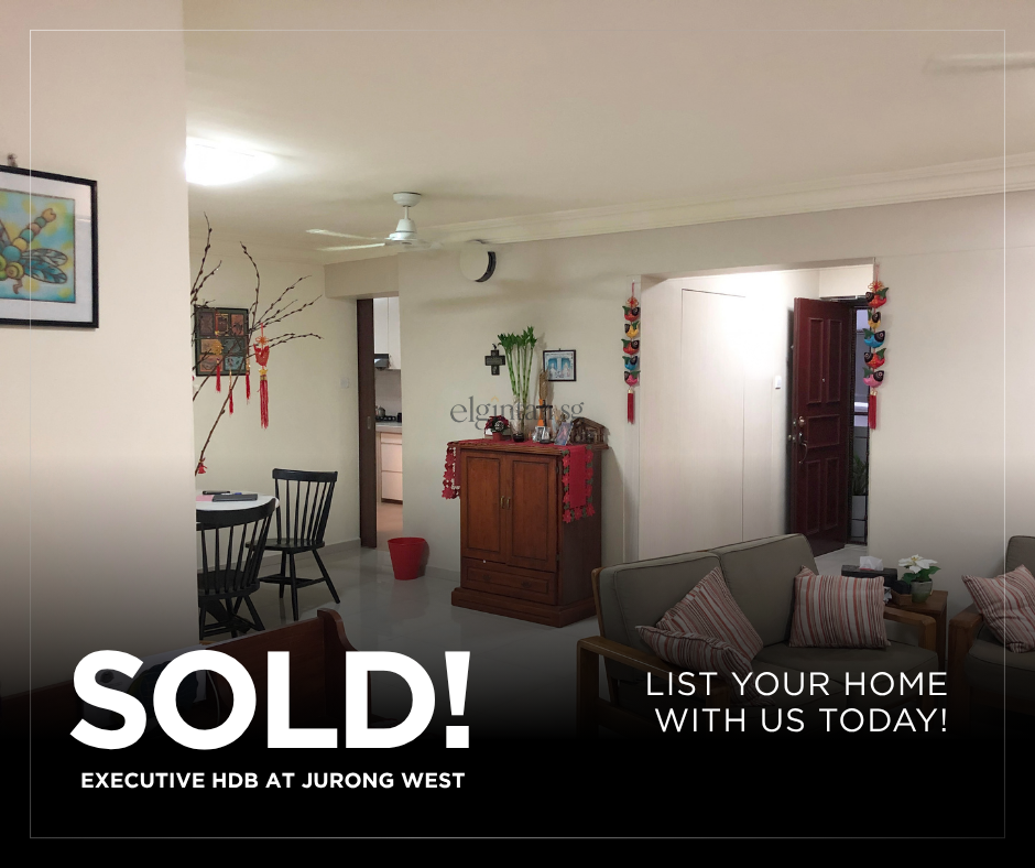 executive hdb sold in jurong west